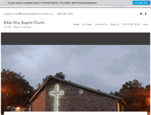 Tablet Screenshot of biblewaybaptistministries.com